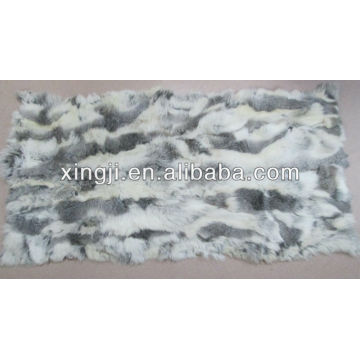 Chinese chinchilla rabbit belly fur plate natural color rabbit fur scraps